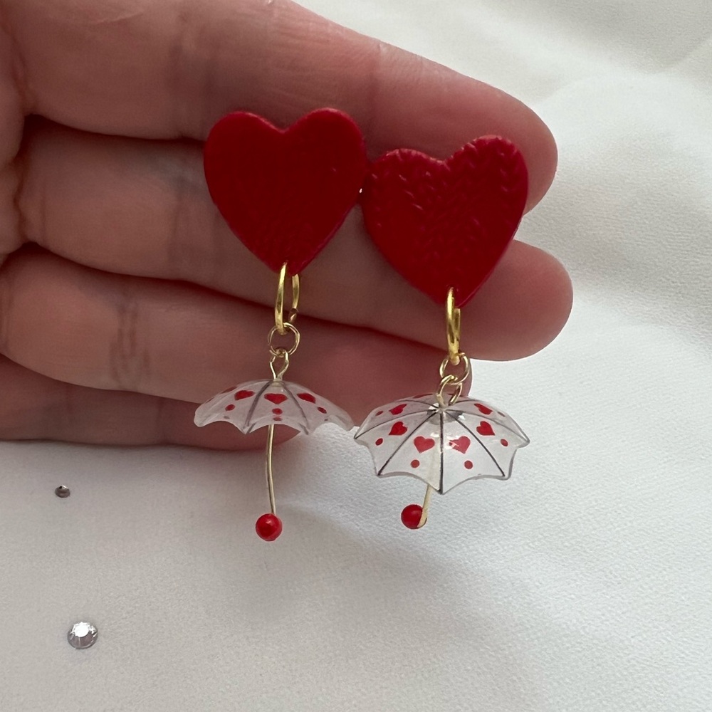 Umbrella drop earrings